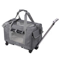 Transportín Plegable y Transpirable para Gatos con Asa Extensible